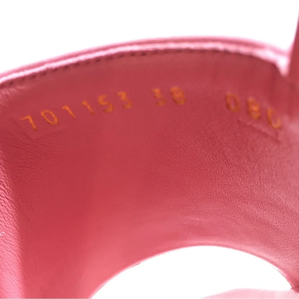 GUCCI GG SUPREME PLATFORM SLINGBACK SANDAL -COTTON CANDY PINK -WOMEN’S US 8 -NIB - Picture 10 of 11